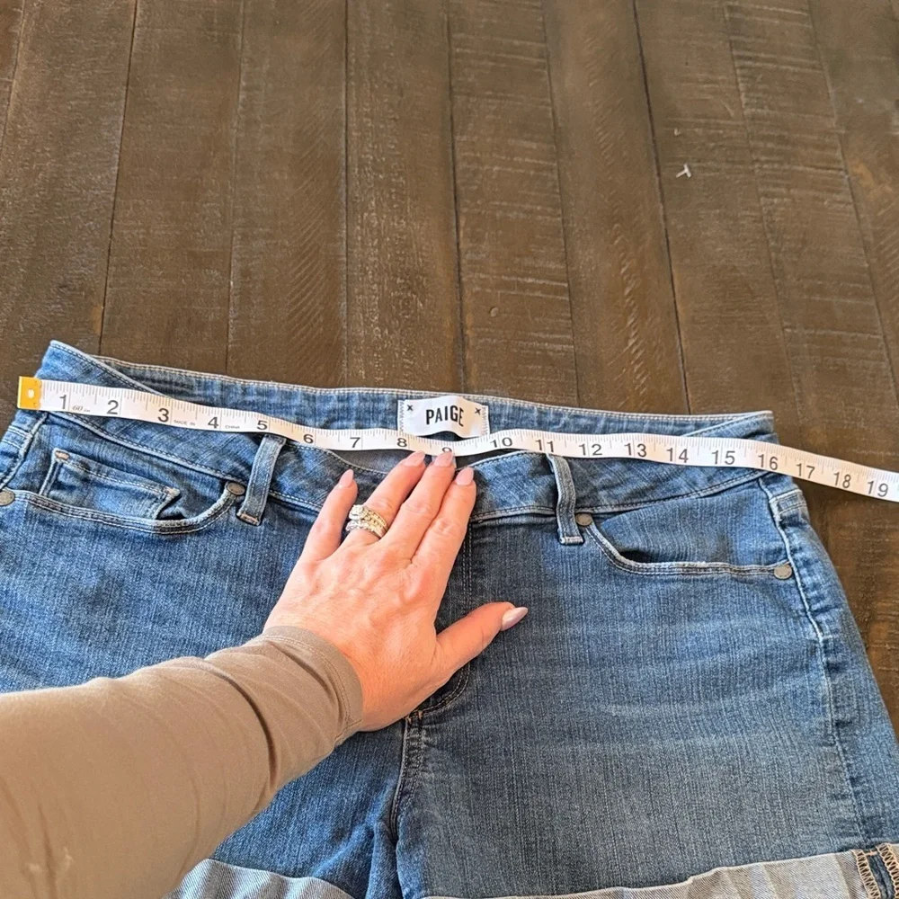 PAIGE Jimmy Jimmy Short Denim Blue Jean Shorts